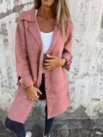 Wool Single Breasted Long Coat - Image 2