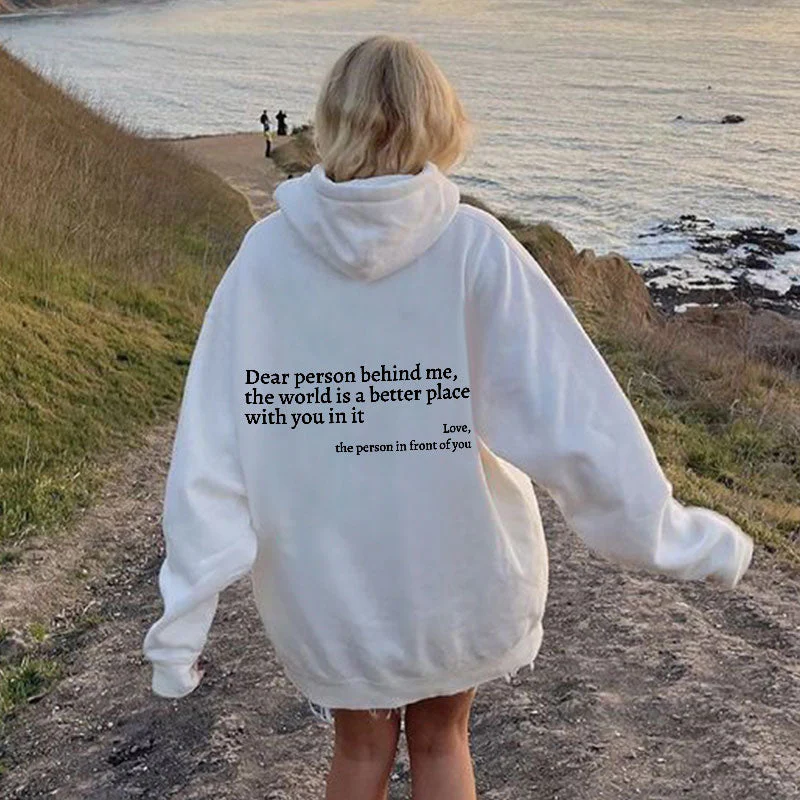 WhiteMain.webp Dear Person Behind Me Sweatshirt - Image 1
