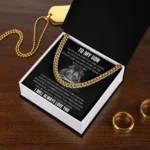 To My Son Cuban Link Chain - Image 4